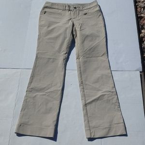 Womesn Sz.6 Regular Low-Rise Cream Hiking Pants